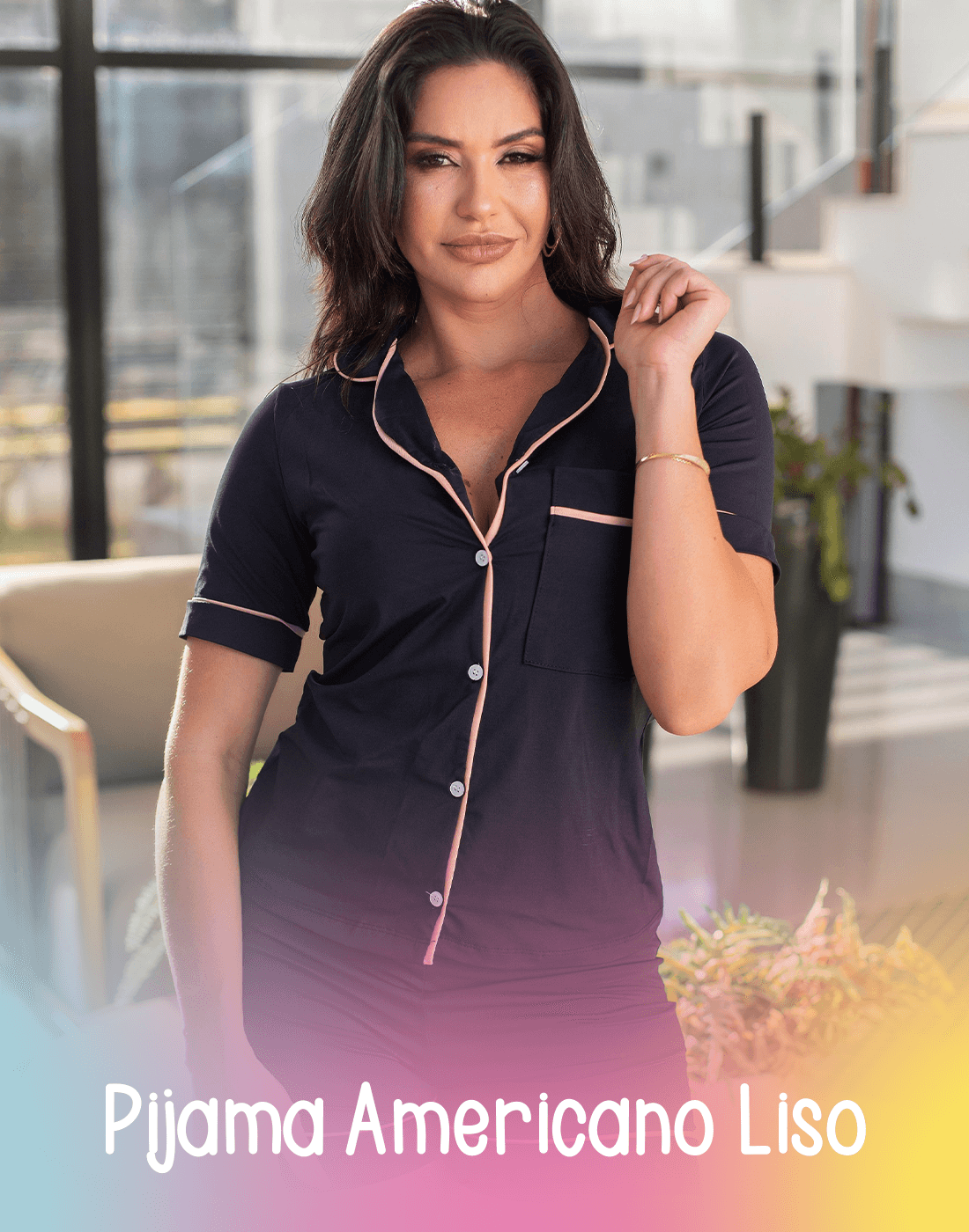 Pijama Americano Liso