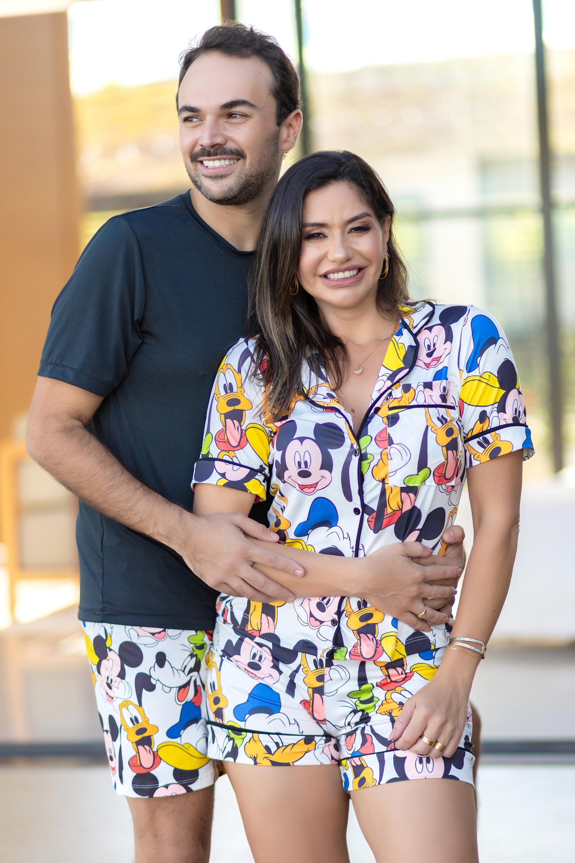 Americano Short Turma Do Mickey Feminino/Masculino Pandite