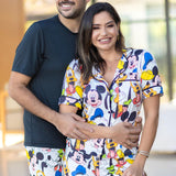 Americano Short Turma Do Mickey Feminino/Masculino Pandite