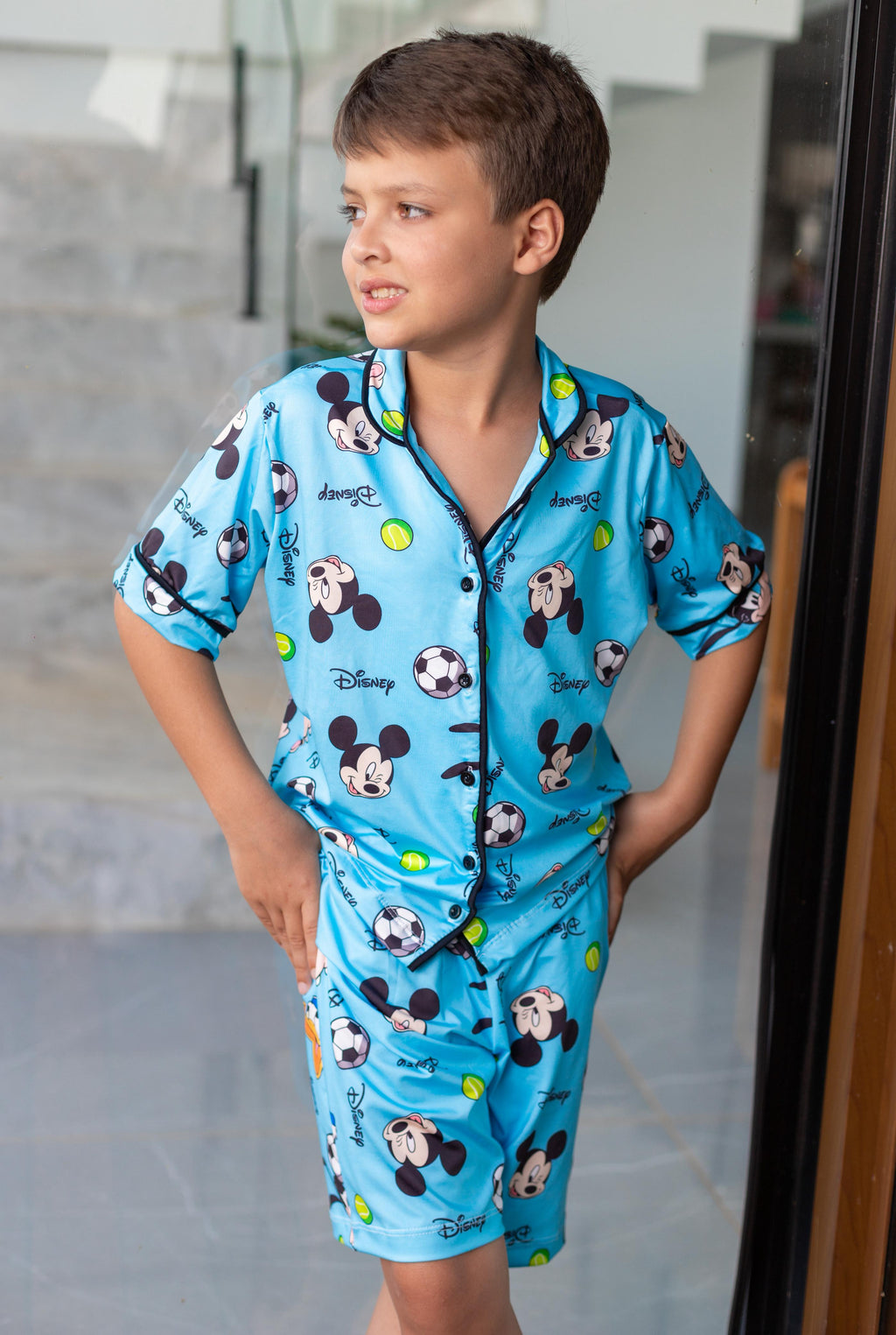 Americano Short Infantil Mickey Azul Pandite