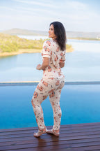 Americano calça com Manga Curta Capivara Pandite