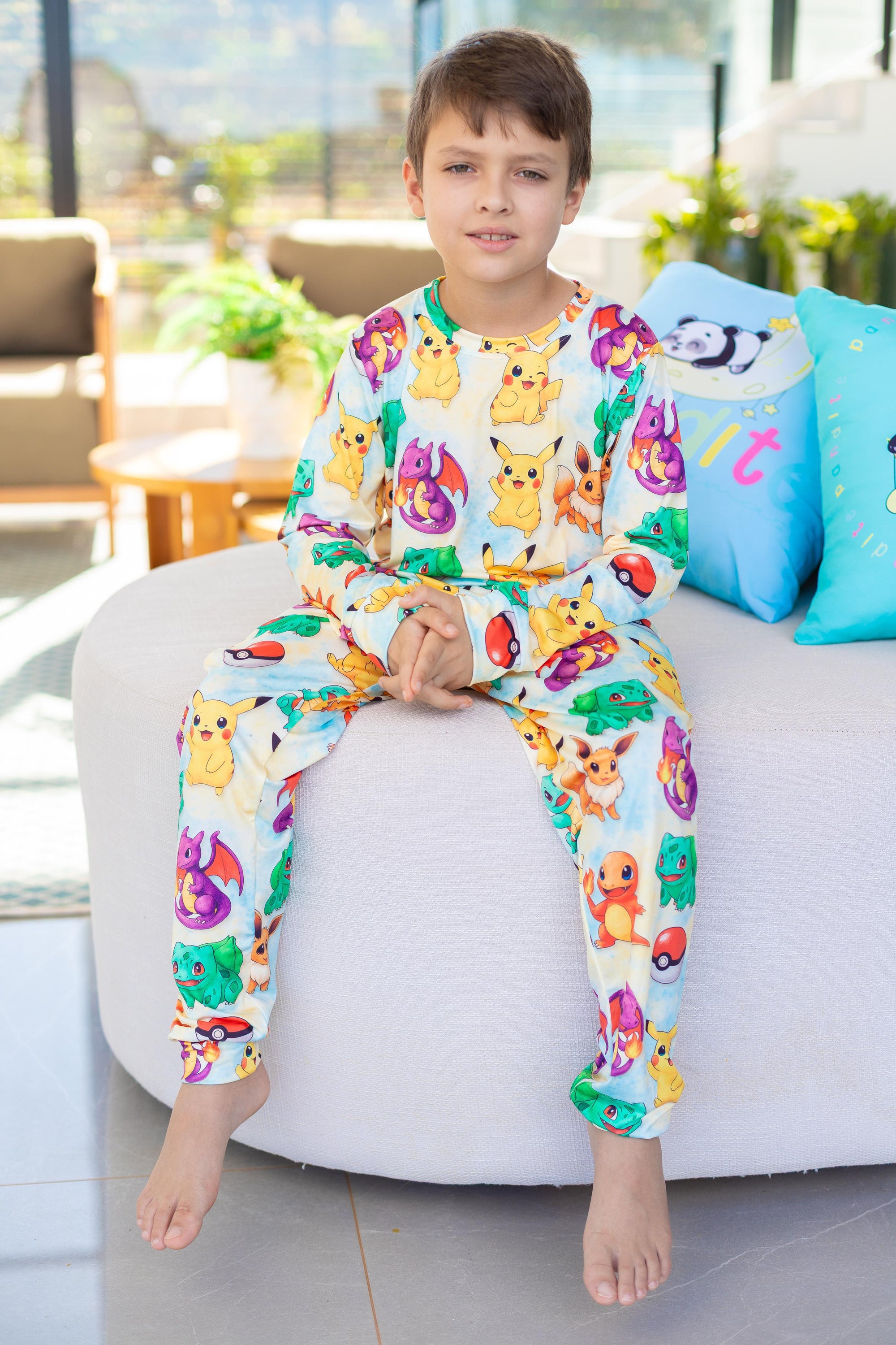 Calça Manga Longa Tradicional infantil Pokémon Pandite