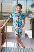 Americano Short Infantil Minecraft Pandite