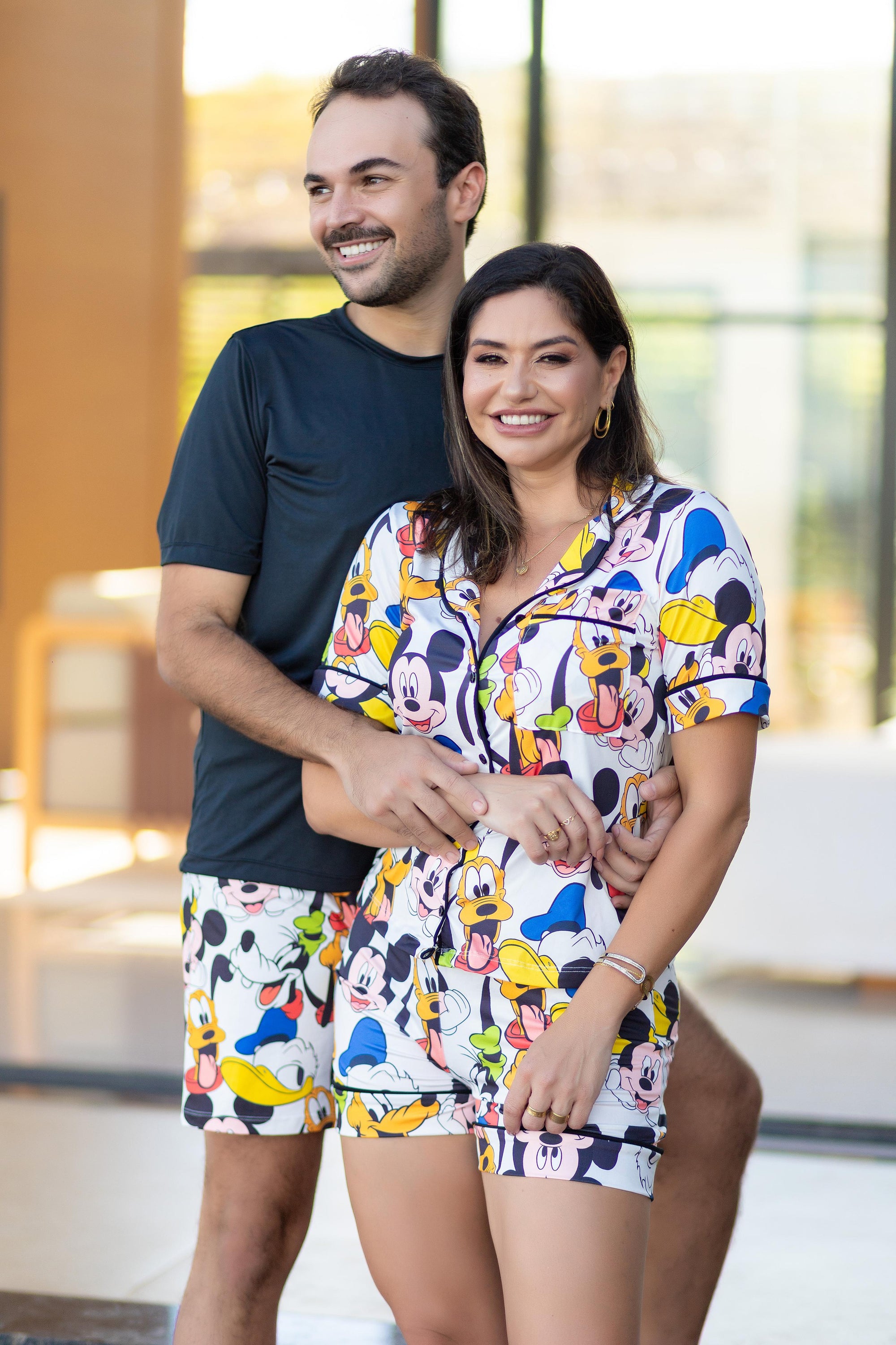 Americano Short Turma Do Mickey Feminino/Masculino Pandite