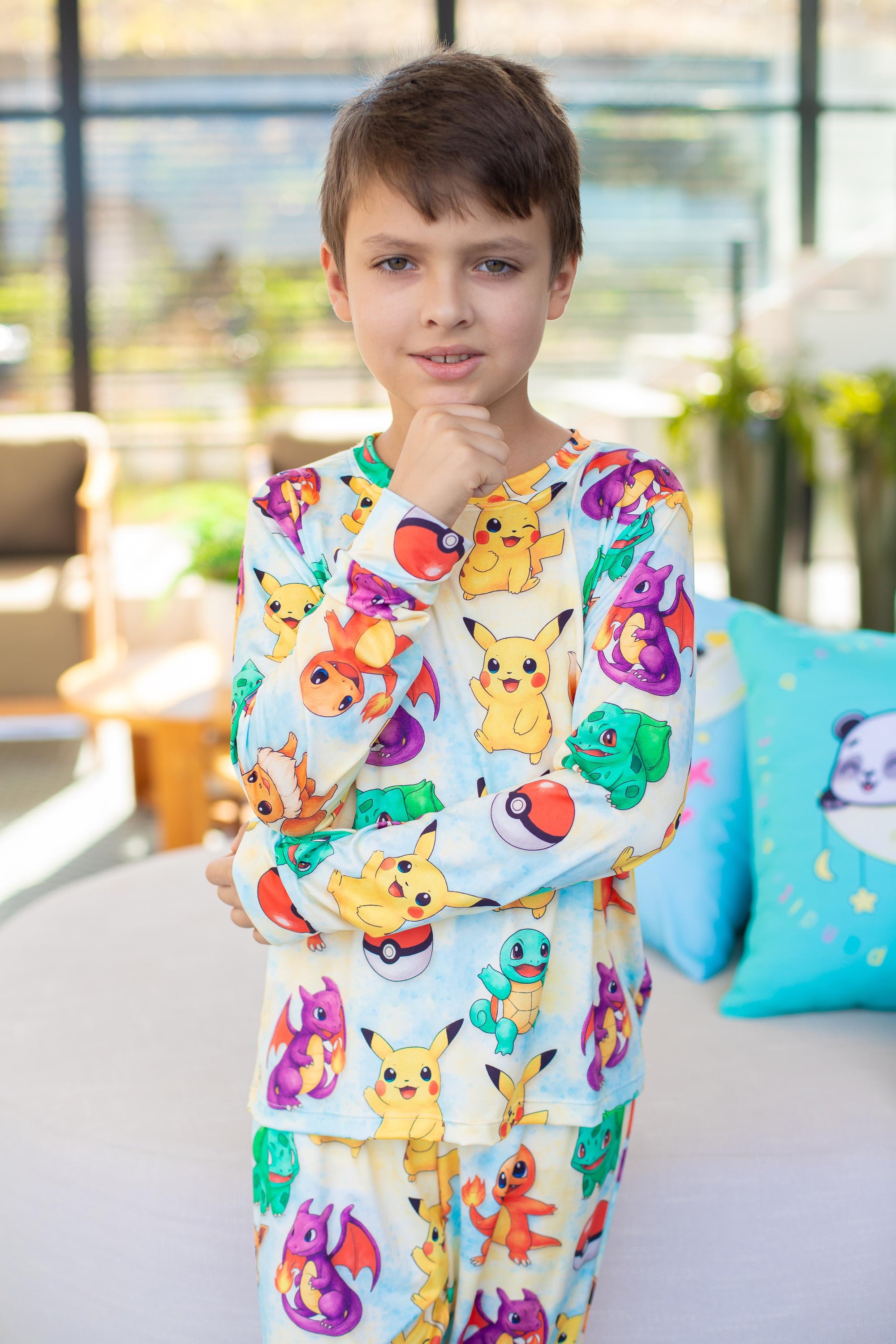 Calça Manga Longa Tradicional infantil Pokémon Pandite