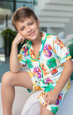 Americano Short Infantil Mickey Azul Pandite