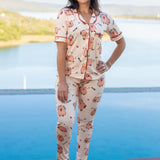 Americano calça com Manga Curta Capivara Pandite