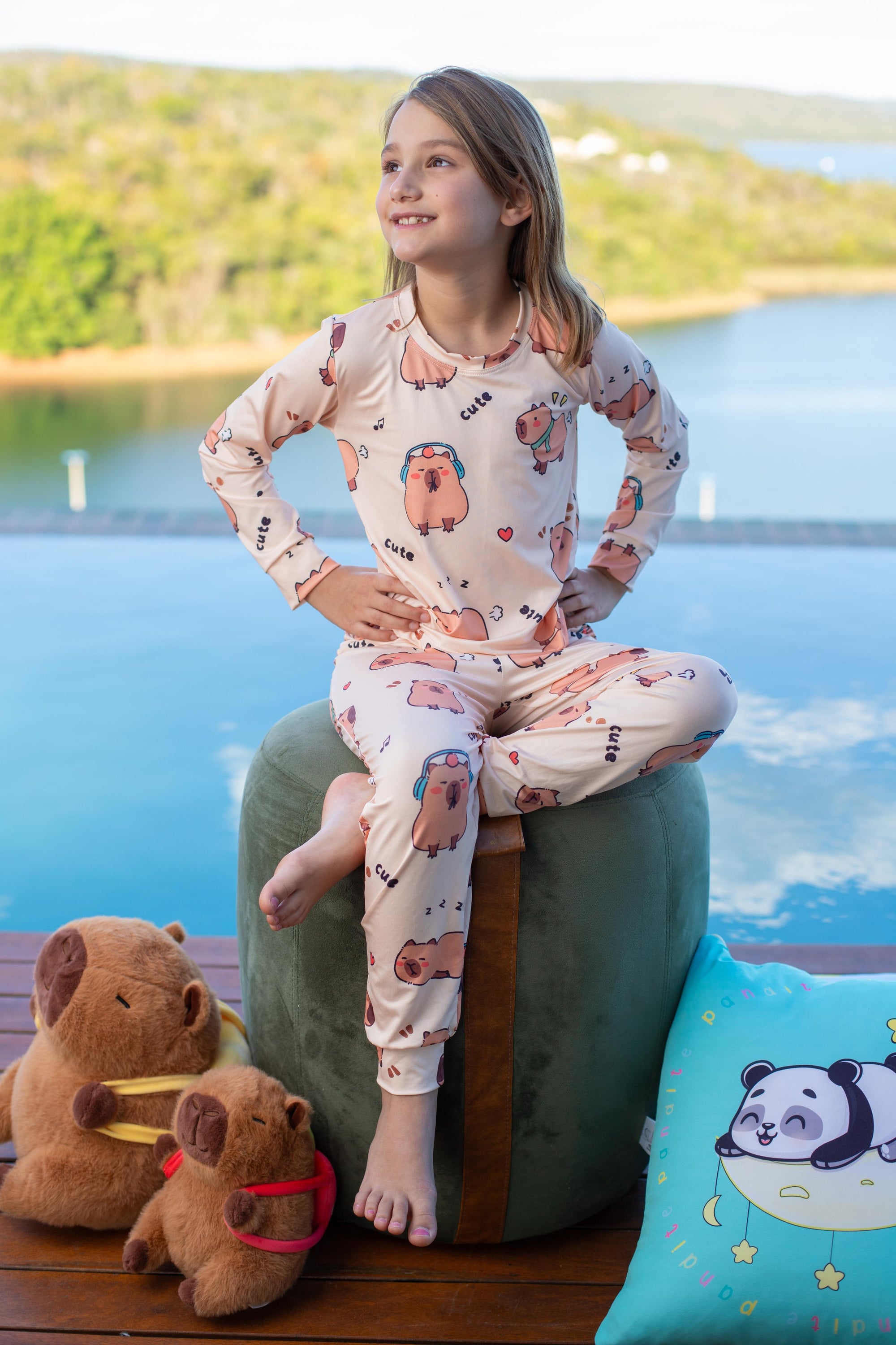 Calça Manga Longa Tradicional infantil Capivara Pandite