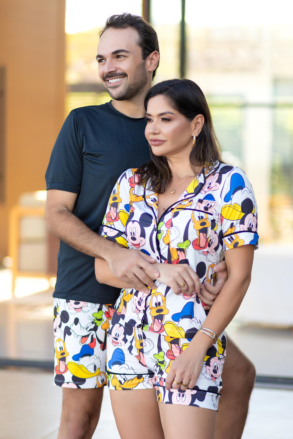 Americano Short Turma Do Mickey Feminino/Masculino Pandite