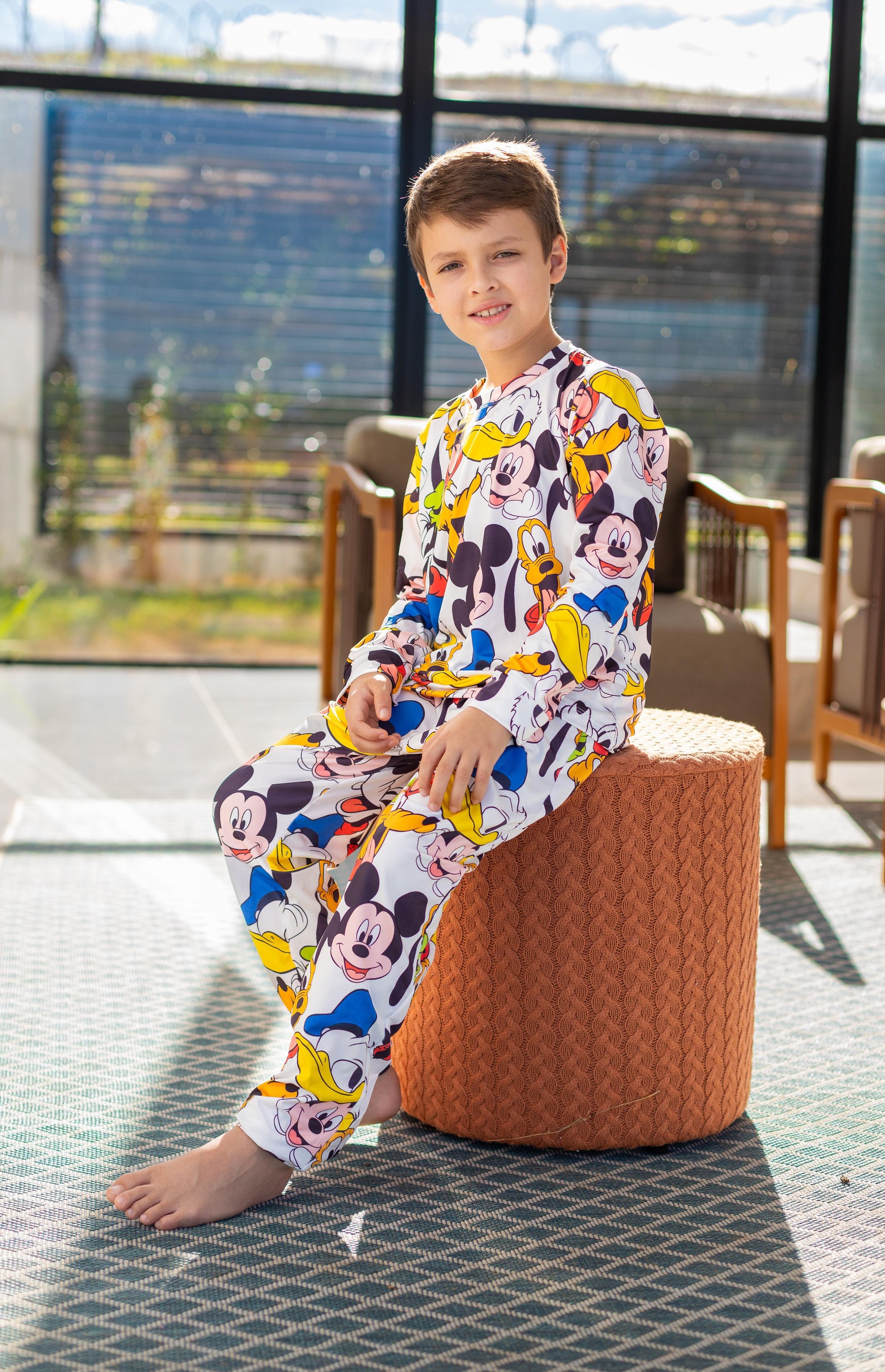 Calça Manga Longa Tradicional infantil Turma do Mickey Pandite