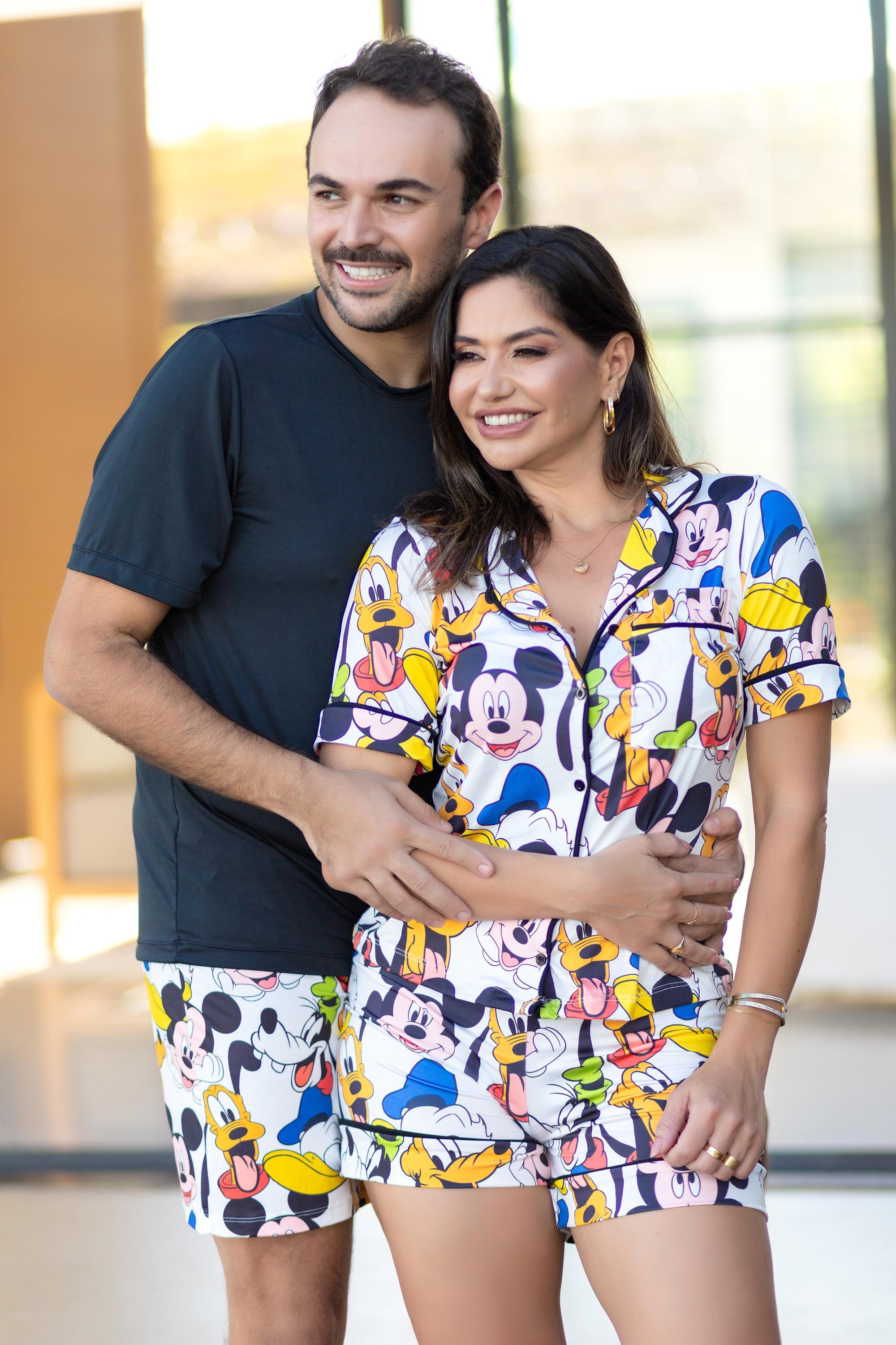 Americano Short Turma Do Mickey Feminino/Masculino Pandite