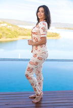 Americano calça com Manga Curta Capivara Pandite