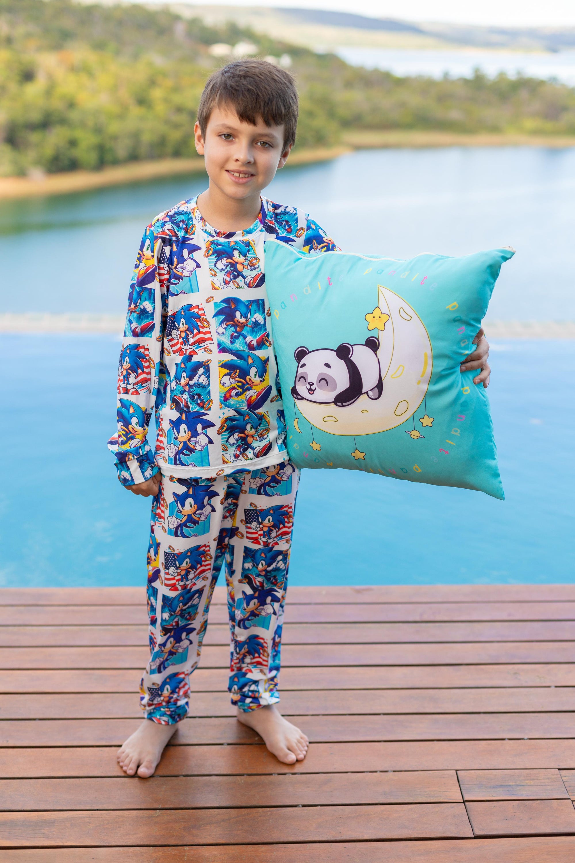 Calça Manga Longa Tradicional infantil Sonic Pandite