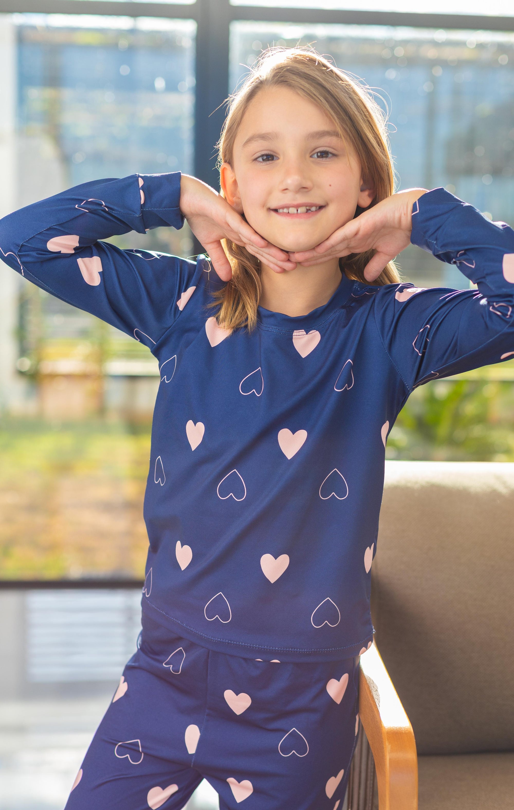 Calça Manga Longa Tradicional infantil Azul Escuro Pandite