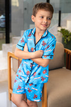 Americano Short Infantil Homem Aranha Pandite