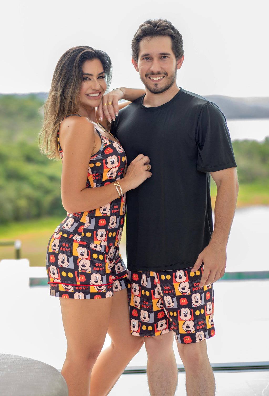 Casal Alcinha Mickey oh boy! Feminino/Masculino Pandite