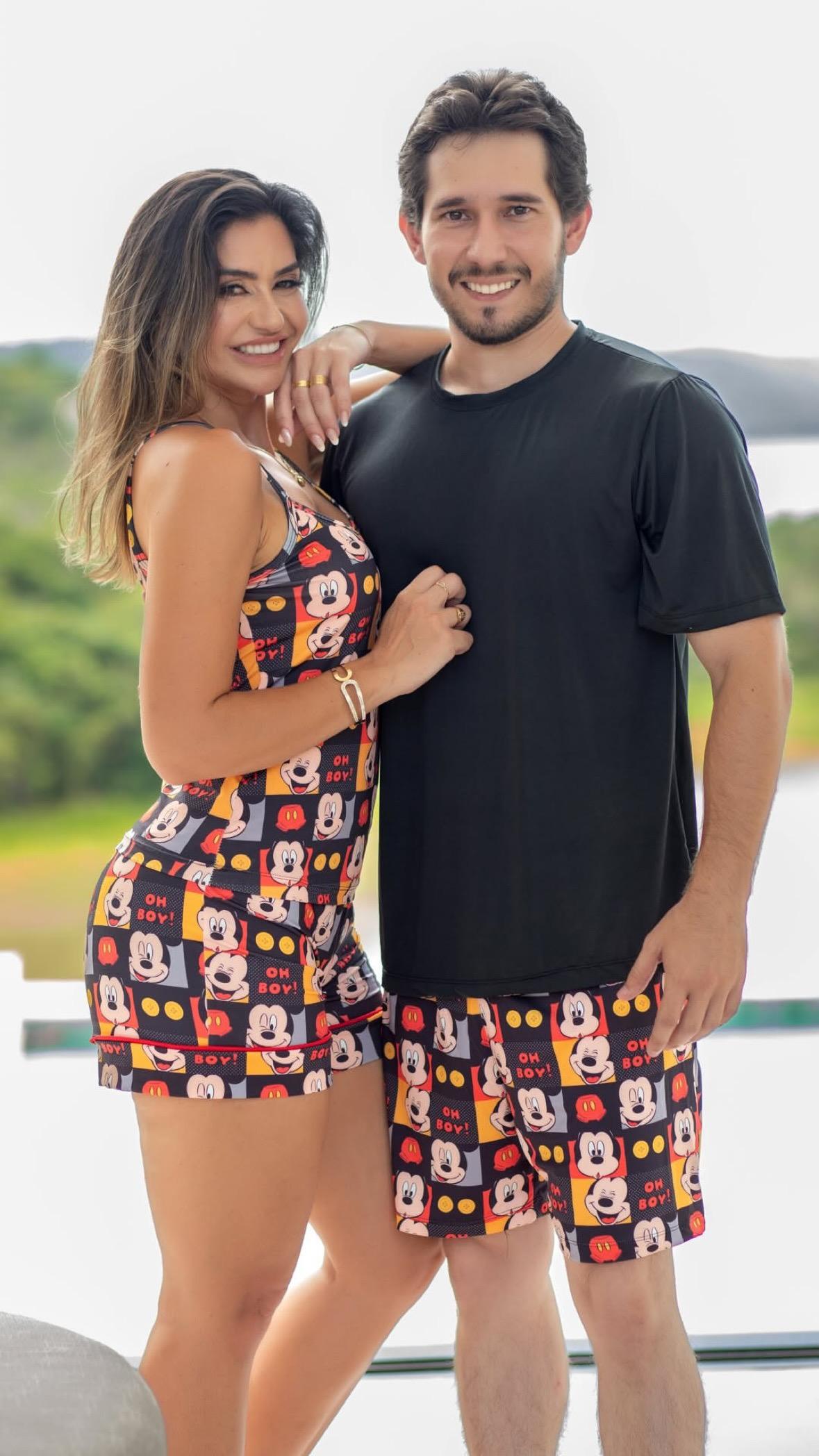 Casal Alcinha Mickey oh boy! Feminino/Masculino Pandite