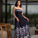 VESTIDO - Preto coqueiros