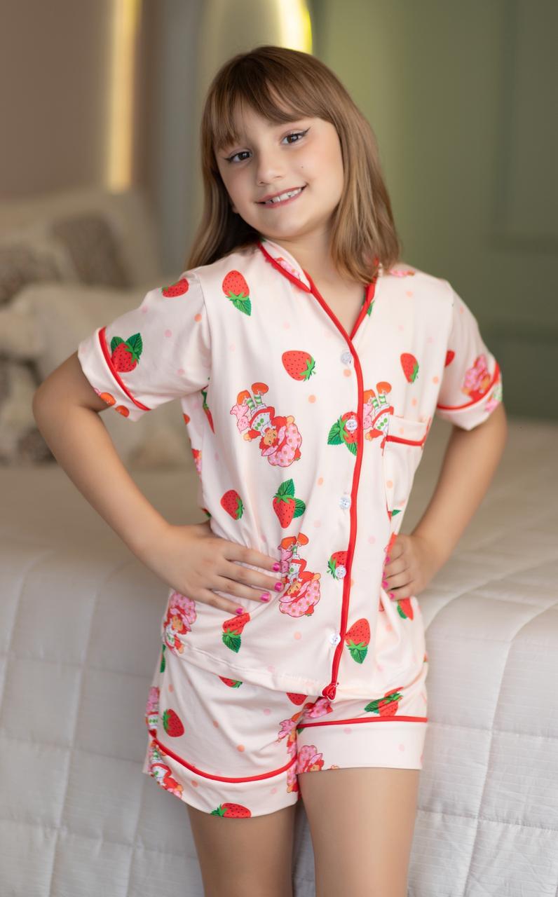 Americano Short Infantil MORANGUINHO - Pandite pijamas