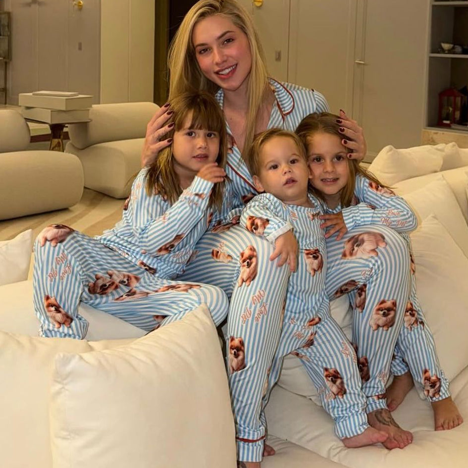 kit família LOVE MY PET - Pandite pijamas