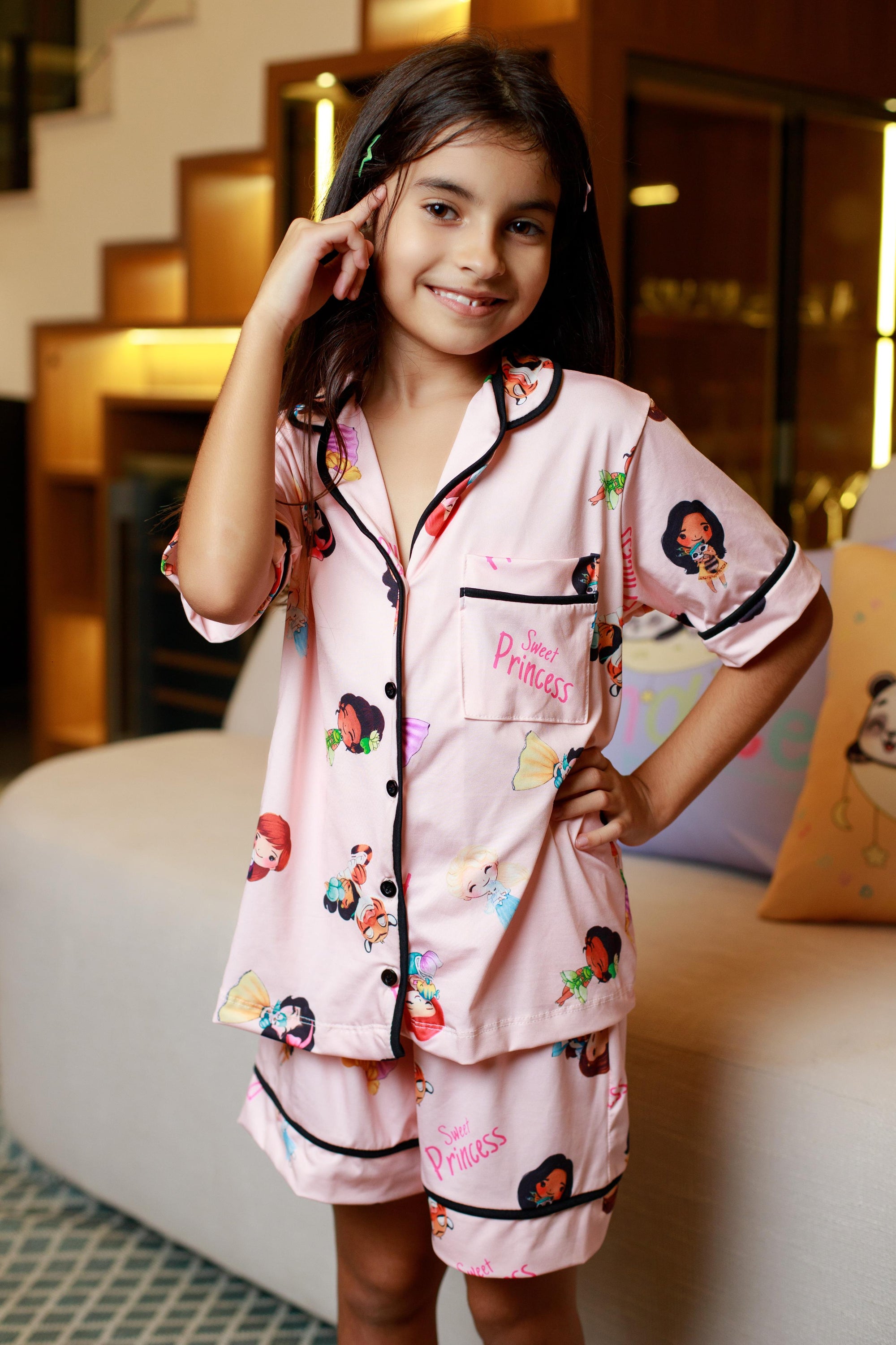 Americano Short Infantil princesas - Pandite pijamas