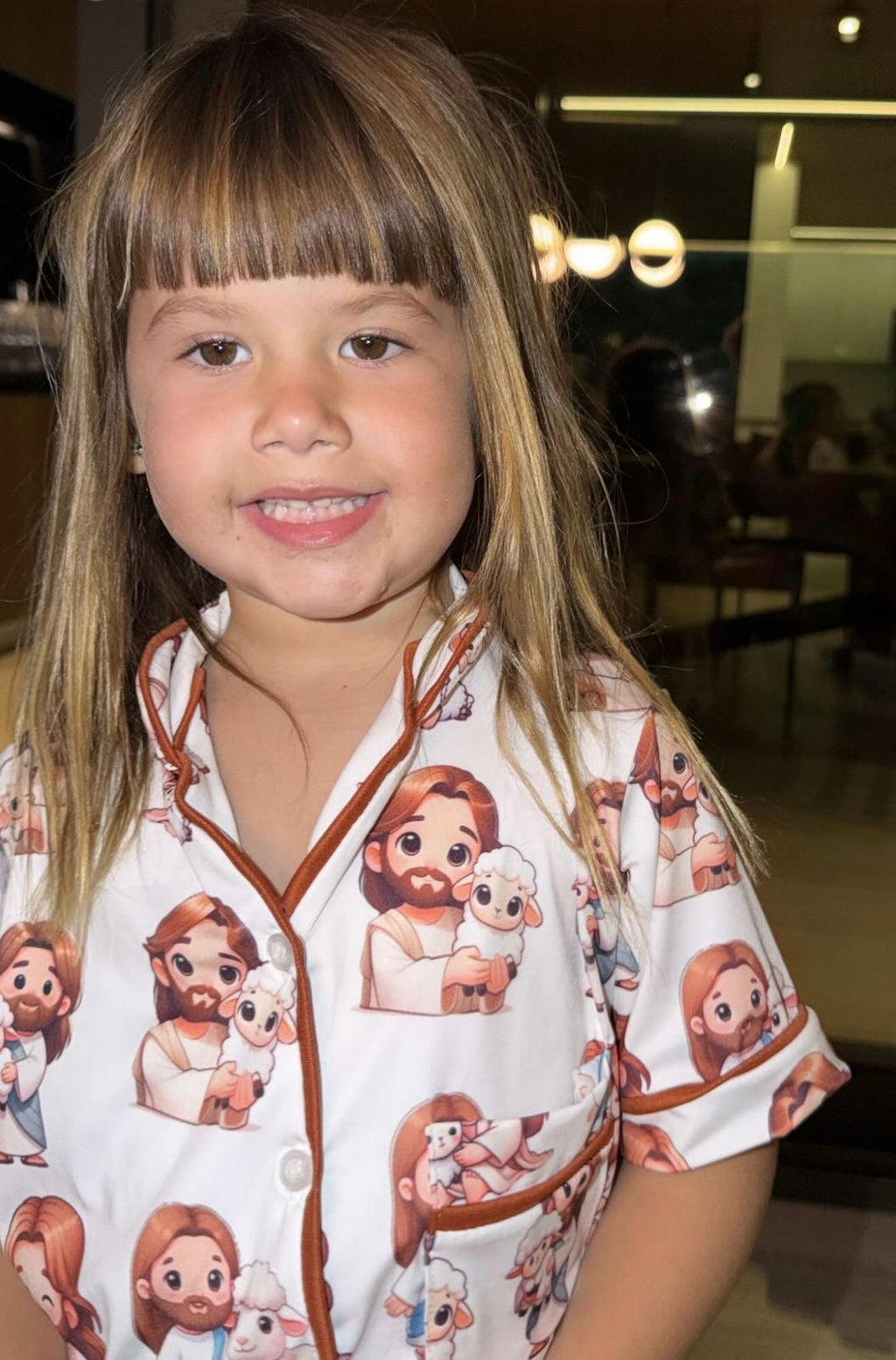 Americano short infantil OVELHINHA DE JESUS - pandite pijamas