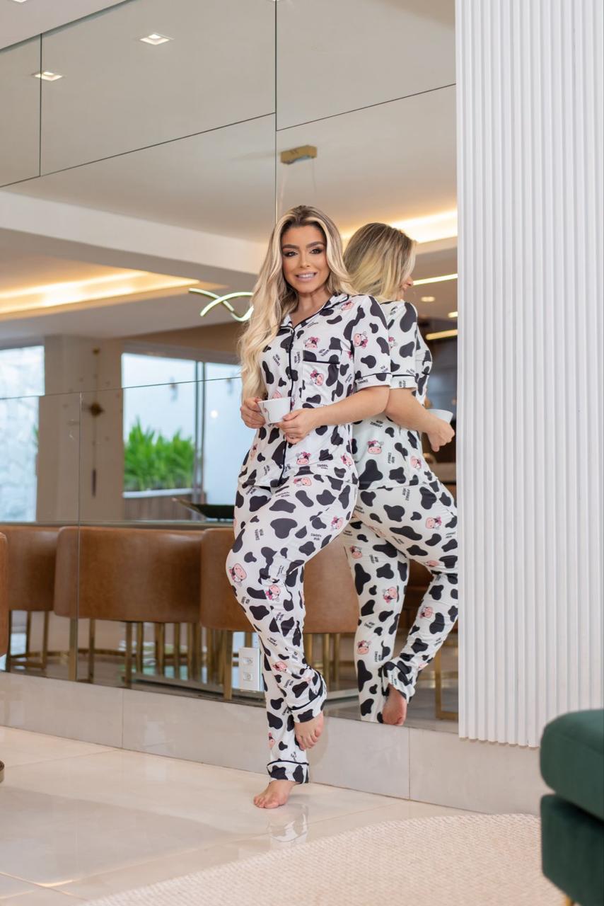 Americano calça manga curta VAQUINHA - Pandite pijamas