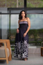 VESTIDO - Preto coqueiros