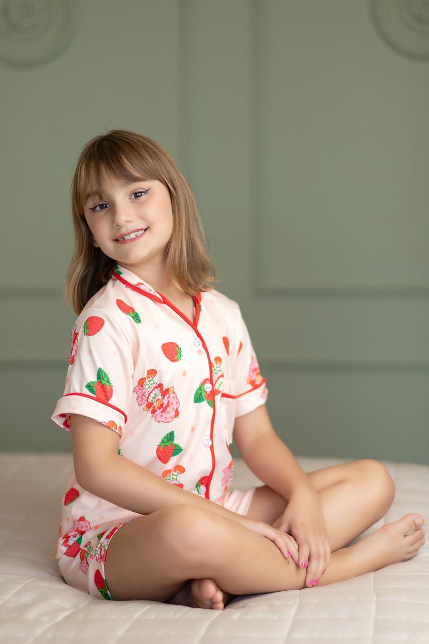 Americano Short Infantil MORANGUINHO - Pandite pijamas