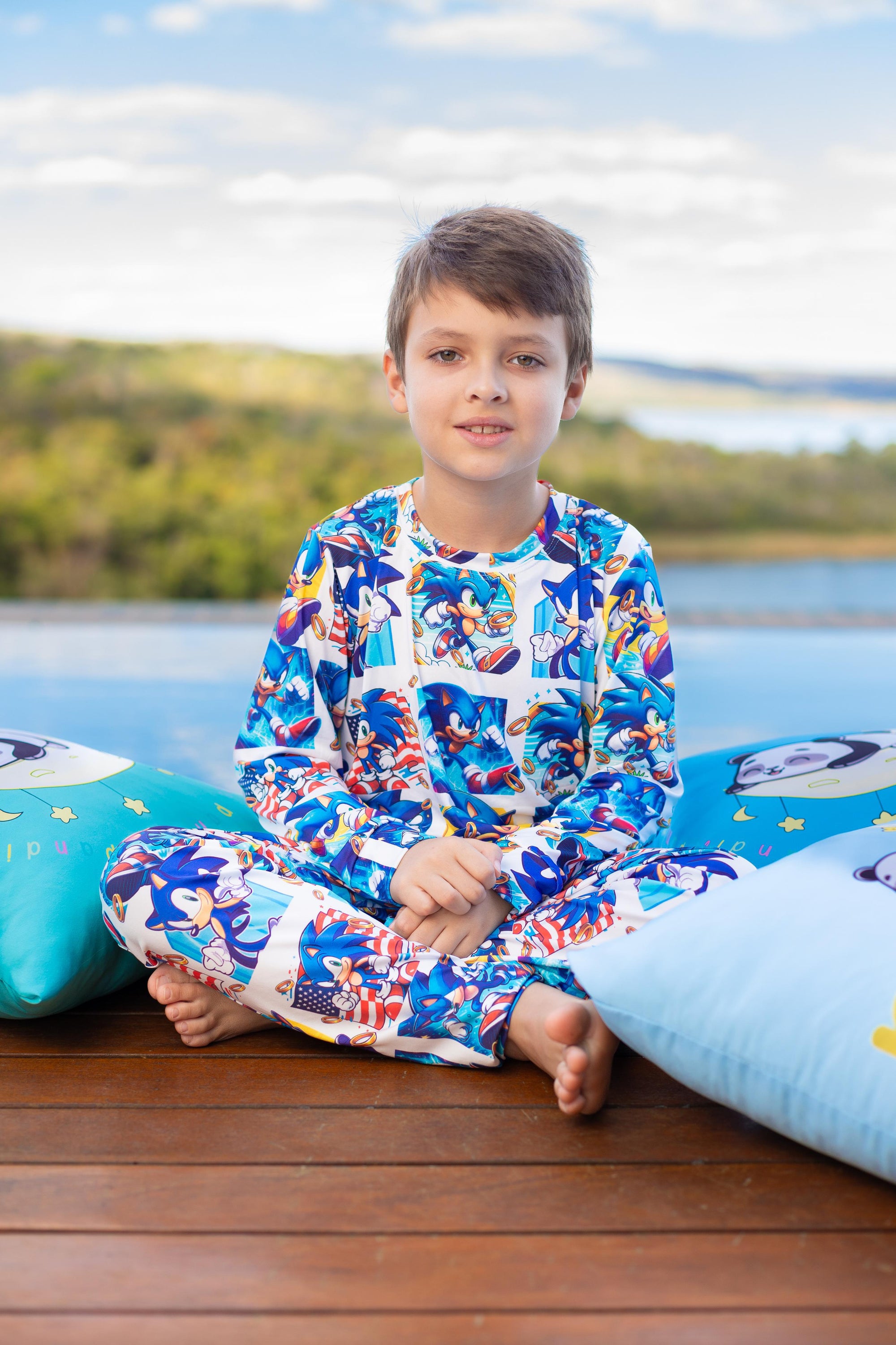 Calça Manga Longa Tradicional infantil Sonic Pandite