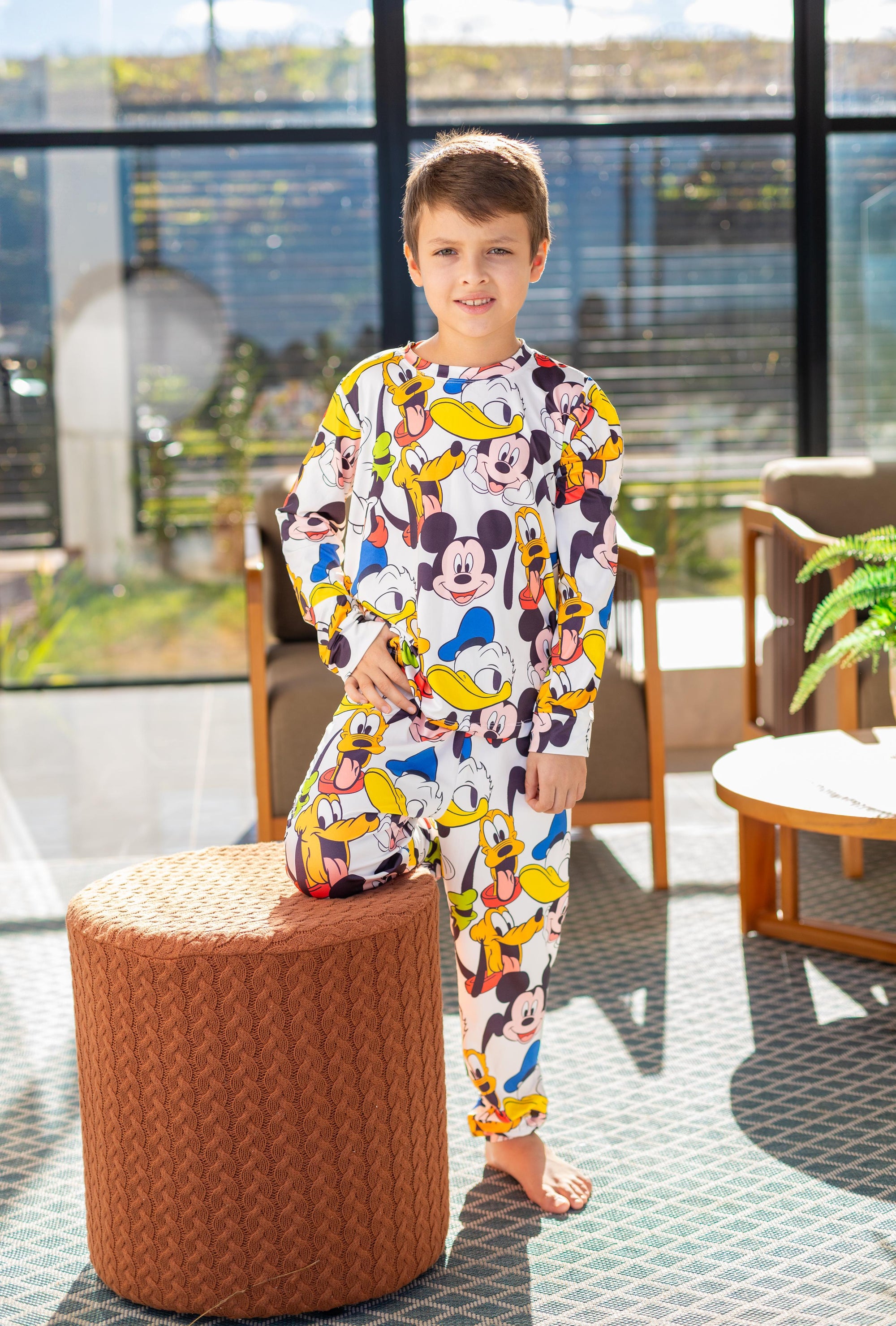 Calça Manga Longa Tradicional infantil Turma do Mickey Pandite