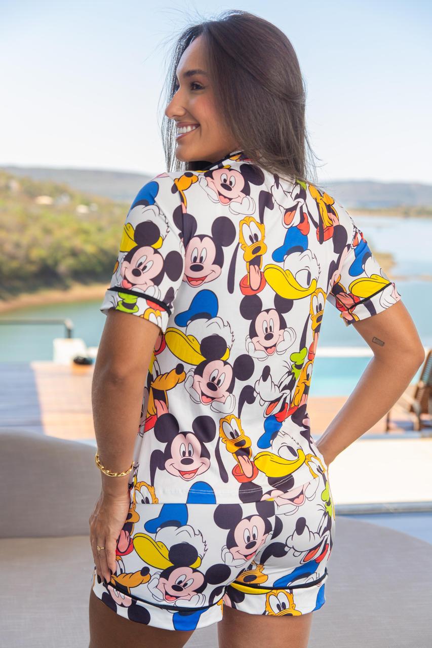 Americano Short Turma Do Mickey Pandite