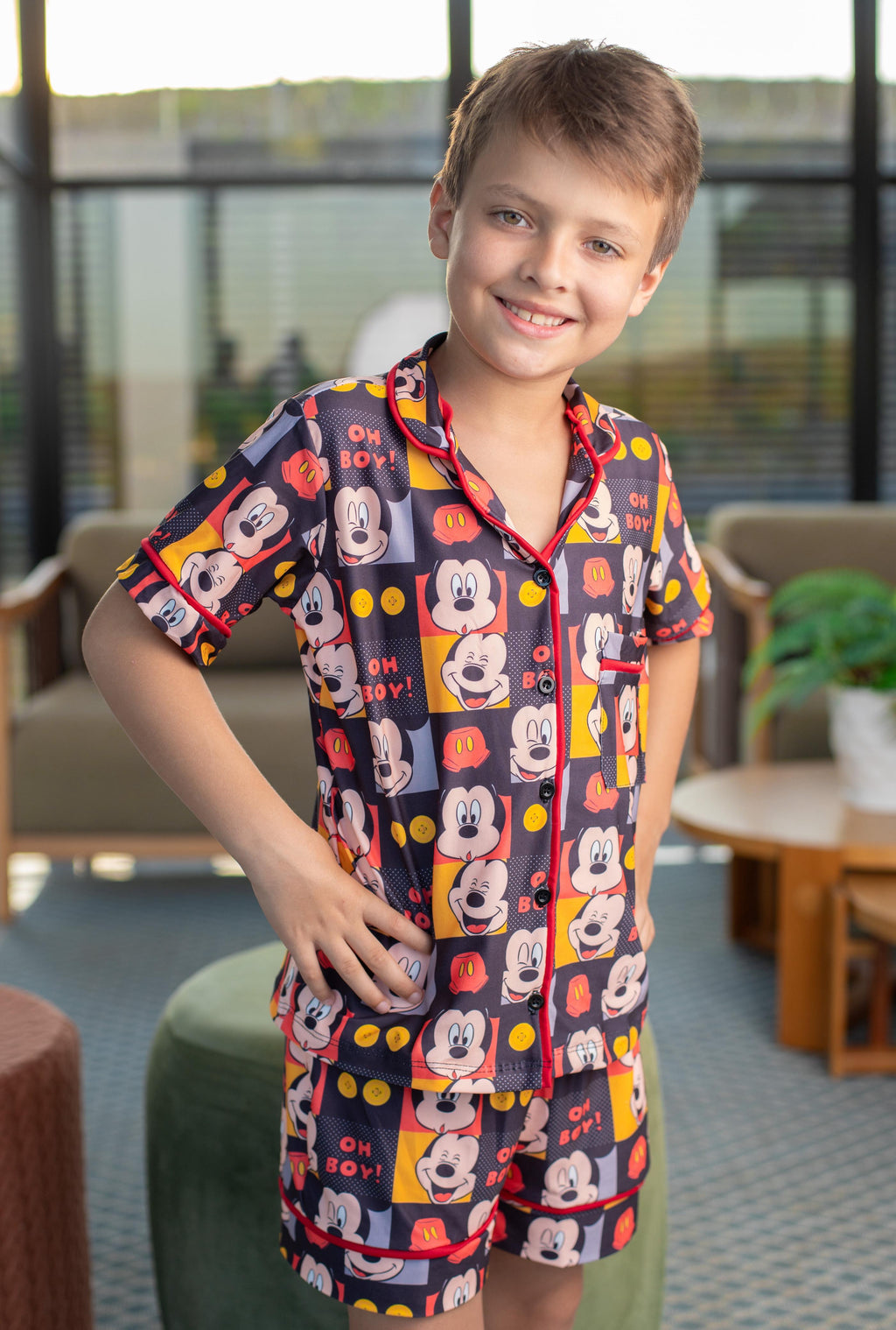 Americano Short Infantil Mickey Oh Boy Pandite