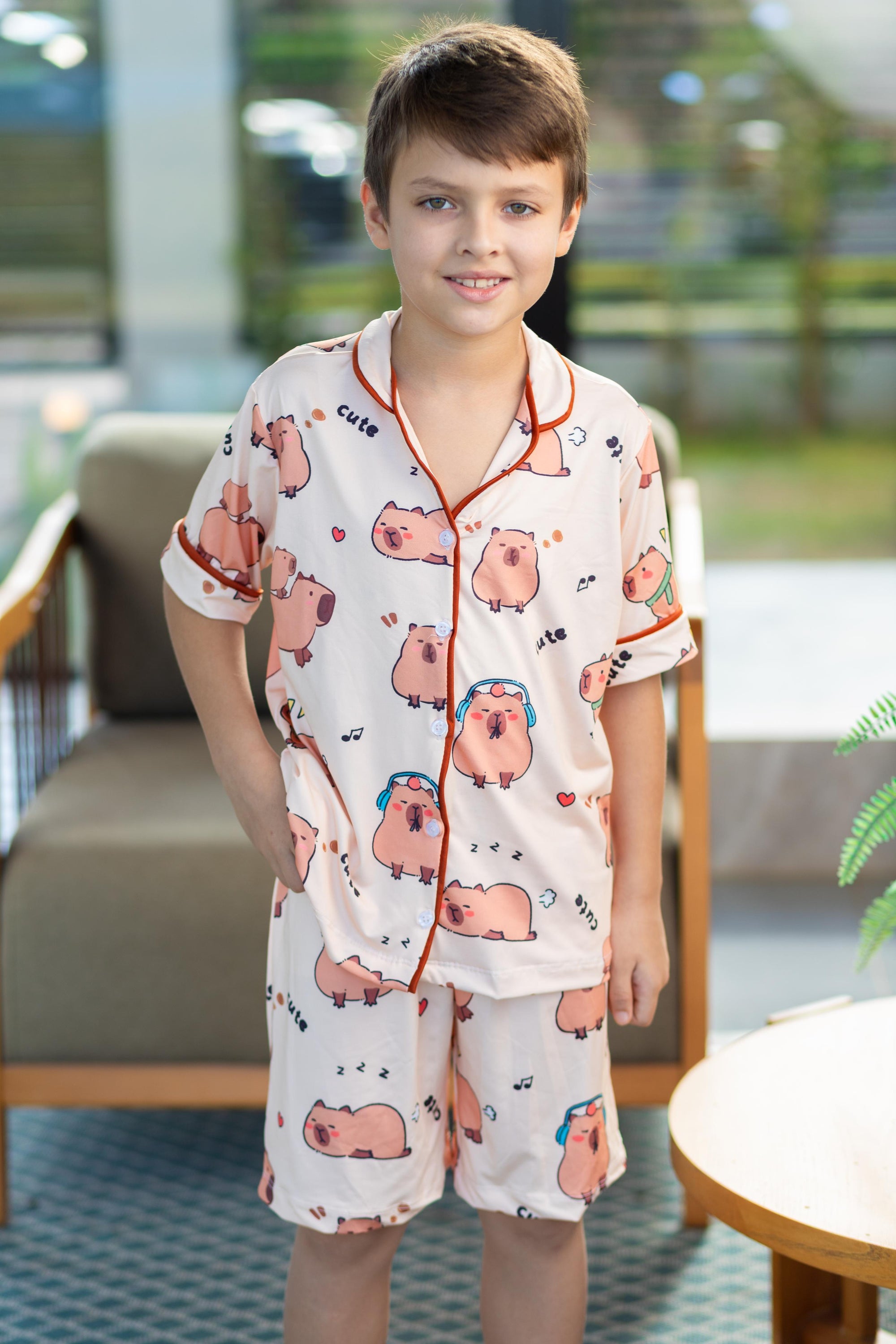 Americano Short Infantil Capivara Pandite