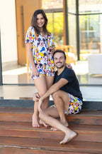 Americano Short Turma Do Mickey Feminino/Masculino Pandite