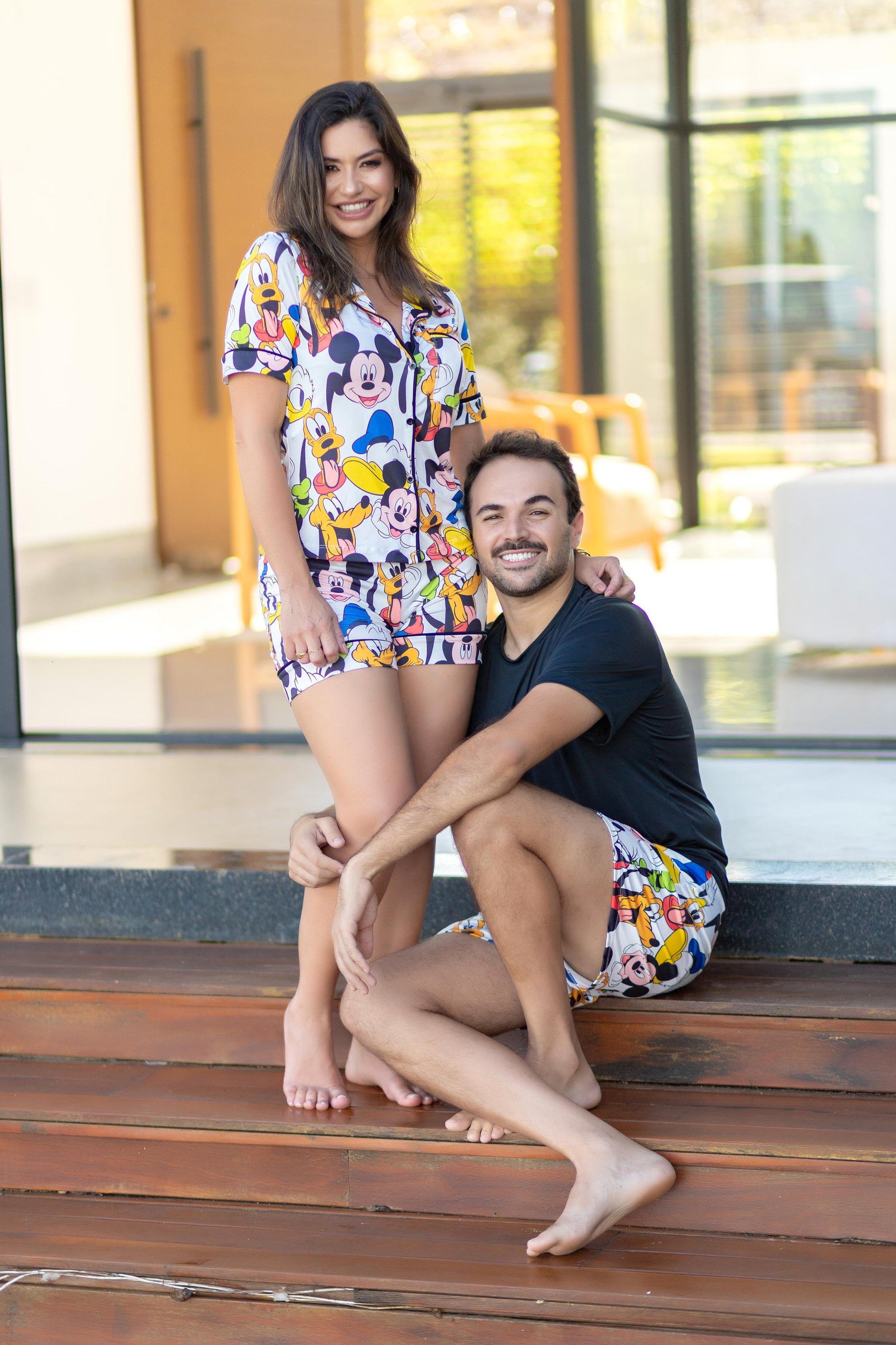 Americano Short Turma Do Mickey Feminino/Masculino Pandite