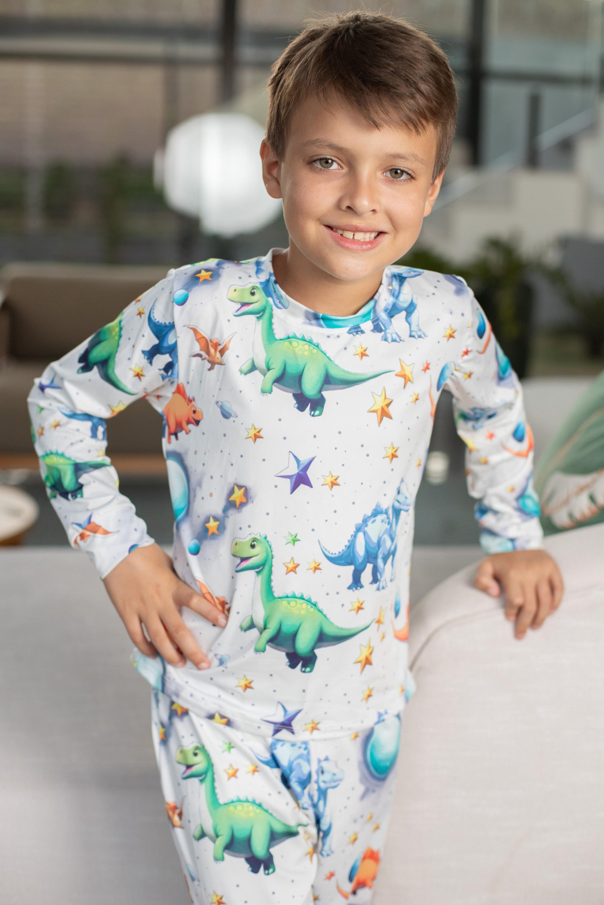 Calça Manga Longa Tradicional infantil Dinossauro Pandite