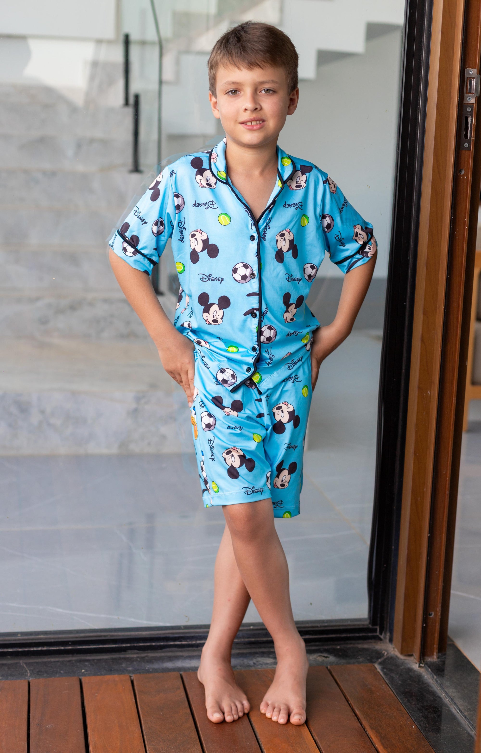 Americano Short Infantil Mickey Azul Pandite