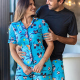 Americano Short Mickey Azul Feminino/Masculino Pandite