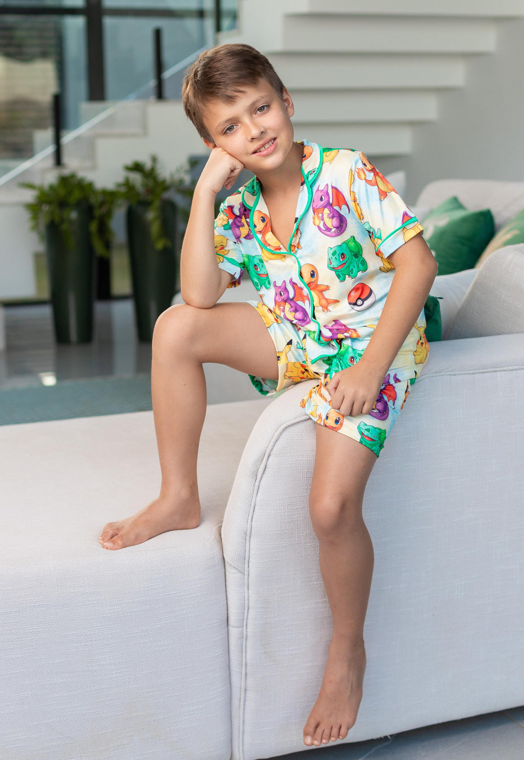 Americano Short Infantil Mickey Azul Pandite