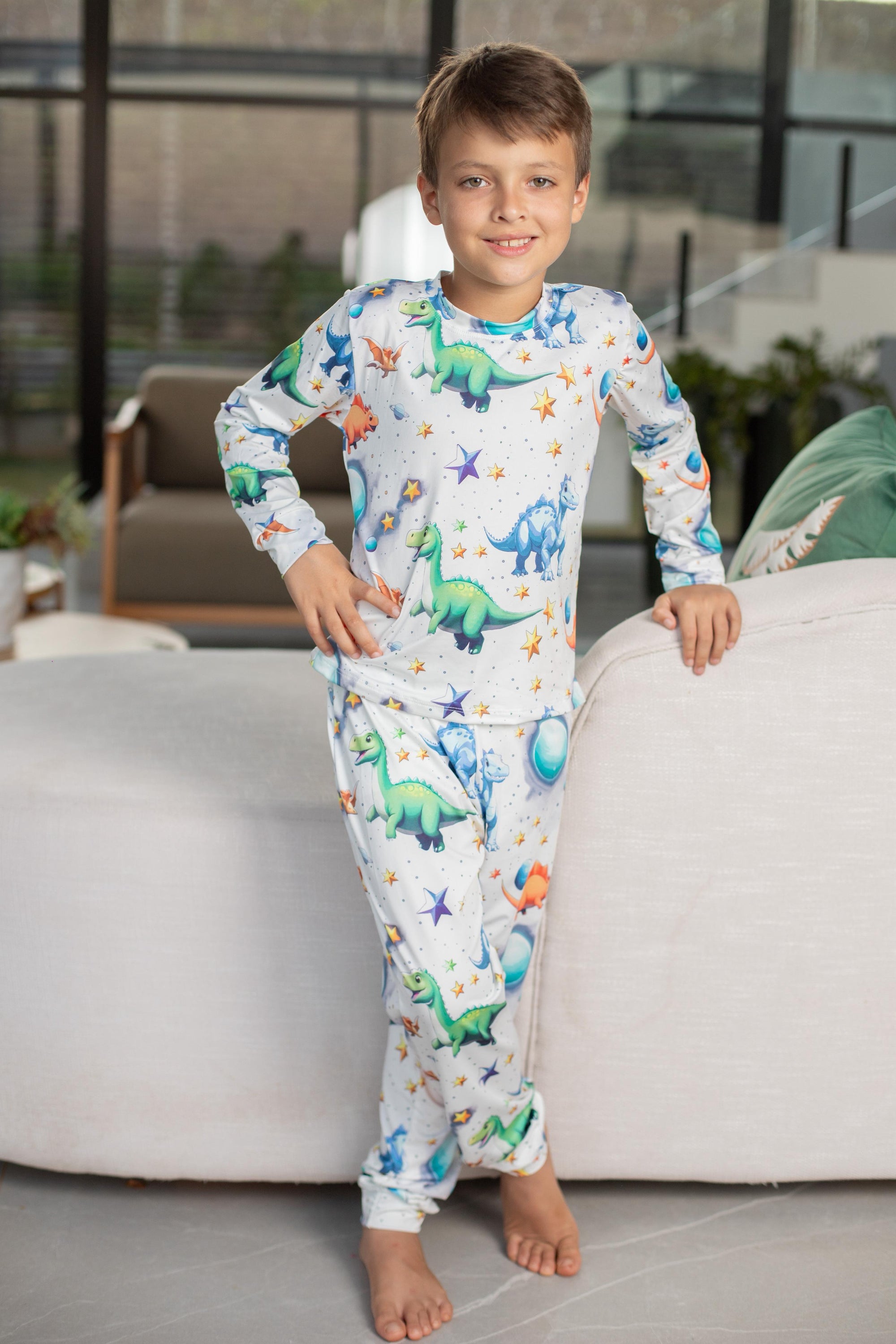 Calça Manga Longa Tradicional infantil Dinossauro Pandite