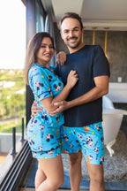 Americano Short Mickey Azul Feminino/Masculino Pandite