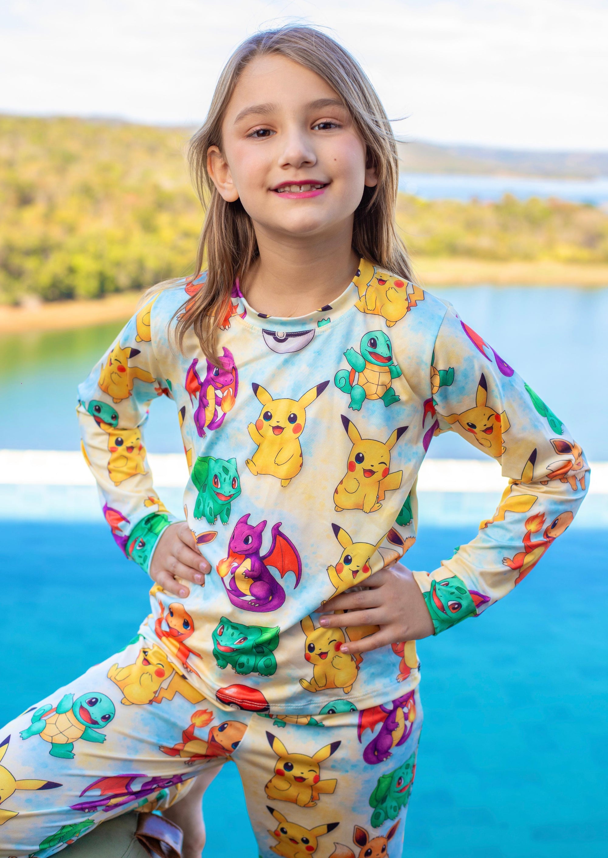 Calça Manga Longa Tradicional infantil Pokémon Pandite