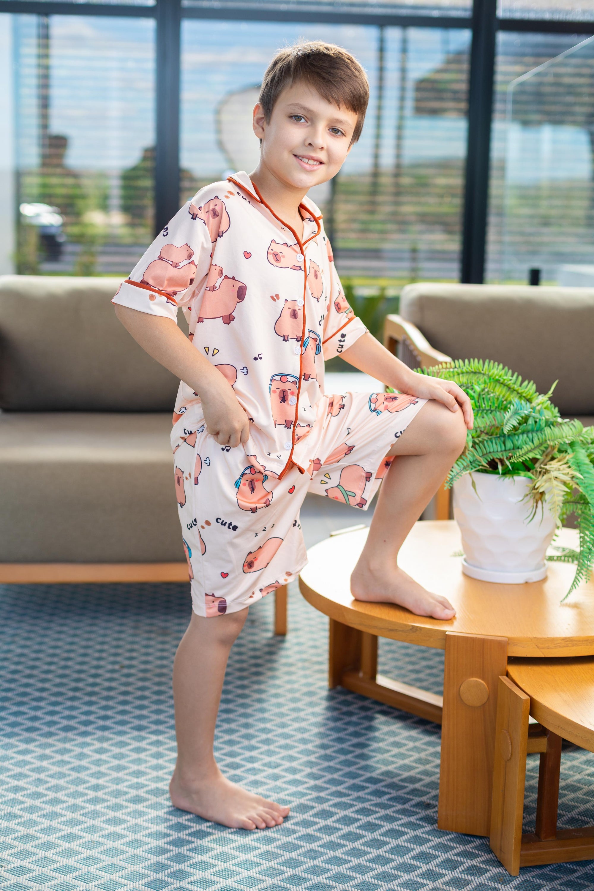 Americano Short Infantil Capivara Pandite