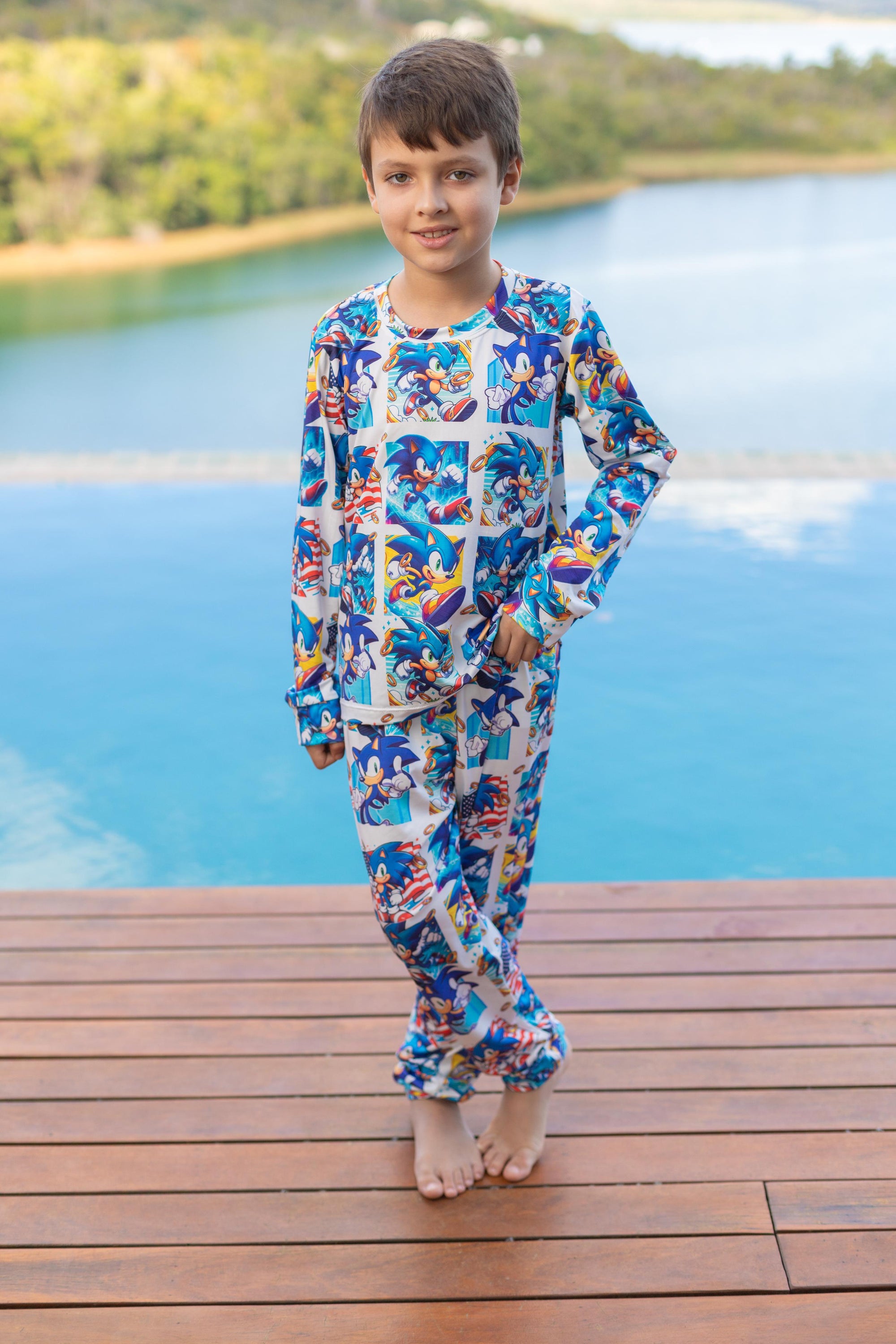 Calça Manga Longa Tradicional infantil Sonic Pandite