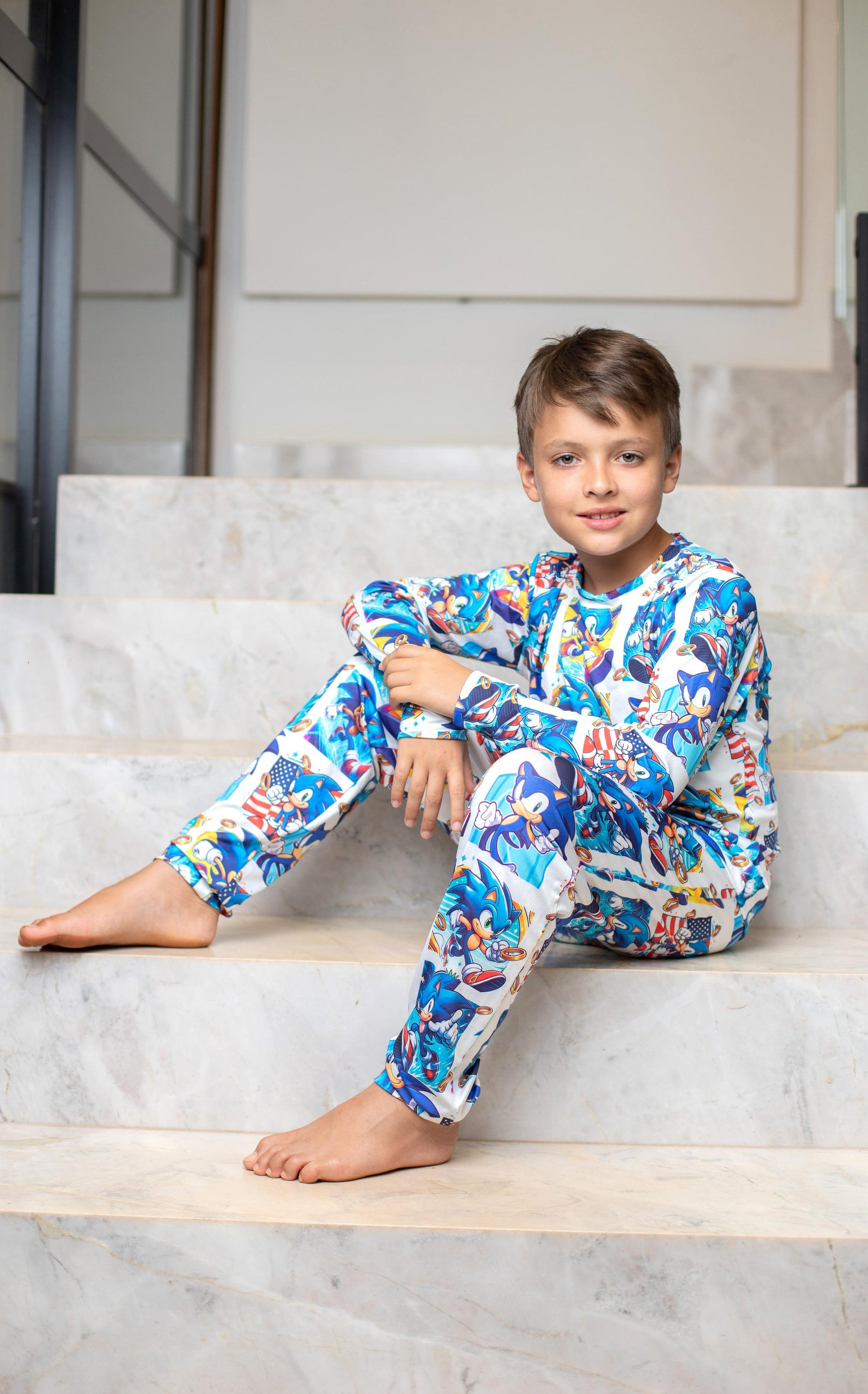 Calça Manga Longa Tradicional infantil Sonic Pandite